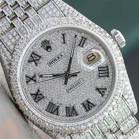 full diamond rolex datejust|rolex datejust 41mm diamond bezel.